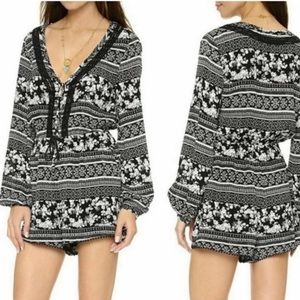 House Of Harlow 1960 Boho Floral Romper